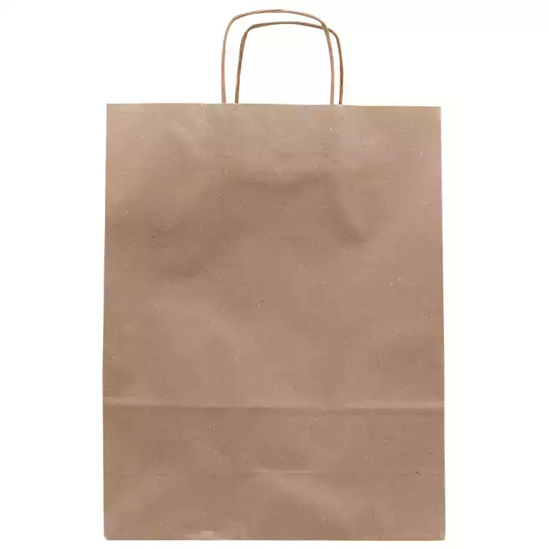 Esmer Kraft Kağıt Çanta Büyük 32x12x41cm 25li - DORİN SARF