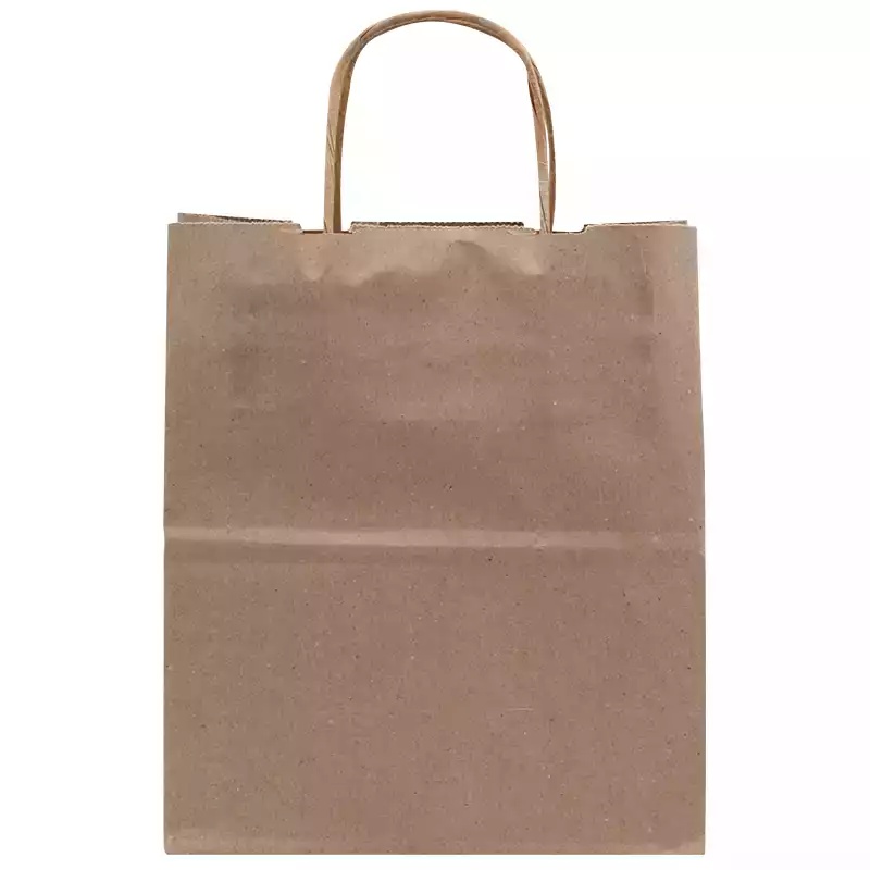 Esmer Kraft Kağıt Çanta Mini 18x8x23cm 25li - ANGUN AMBALAJ