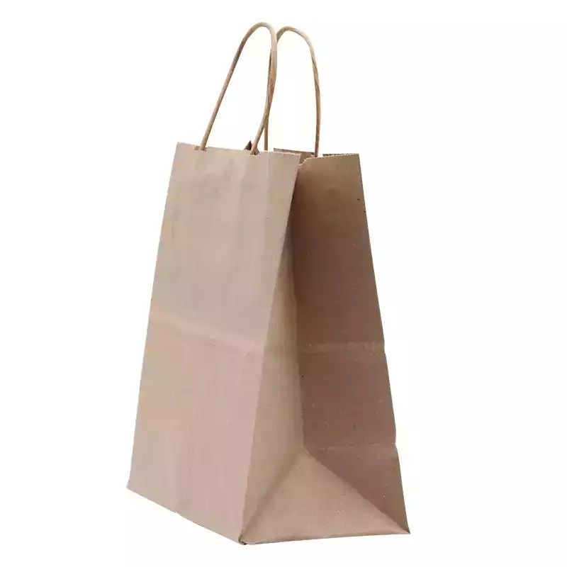 Esmer Kraft Kağıt Çanta Mini 18x8x23cm 25li - DORİN SARF (1)