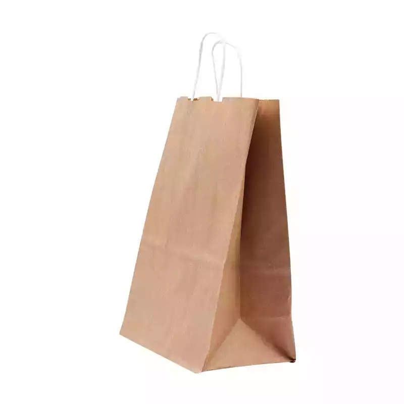 Esmer Kraft Kağıt Çanta Orta 25x12x31cm 25li - DORİN SARF (1)
