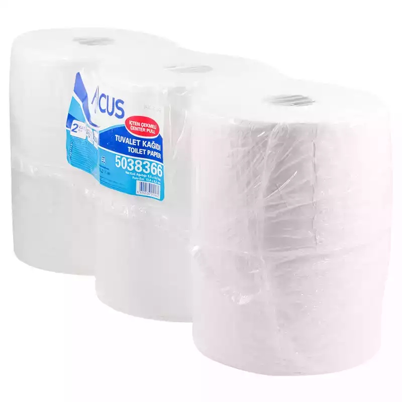 Focus İçten Çekmeli Tuvalet Kağıdı Gofrajsız 6 Lı 200 Mt - 2