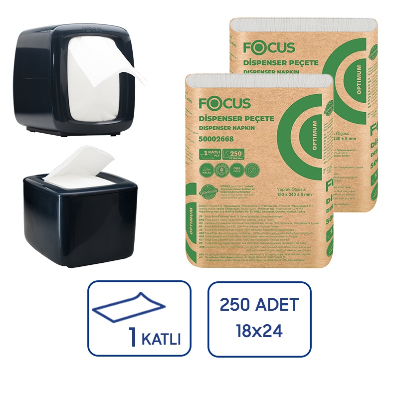 Focus Optimum Dispenser Peçete Kağıt 250Li 18 Paket - Focus