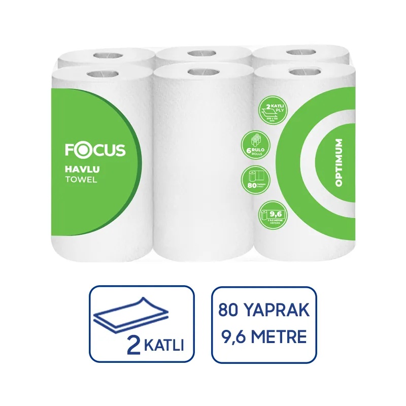 Focus Optimum Kağıt Havlu 6 Lı 4 Paket - Focus