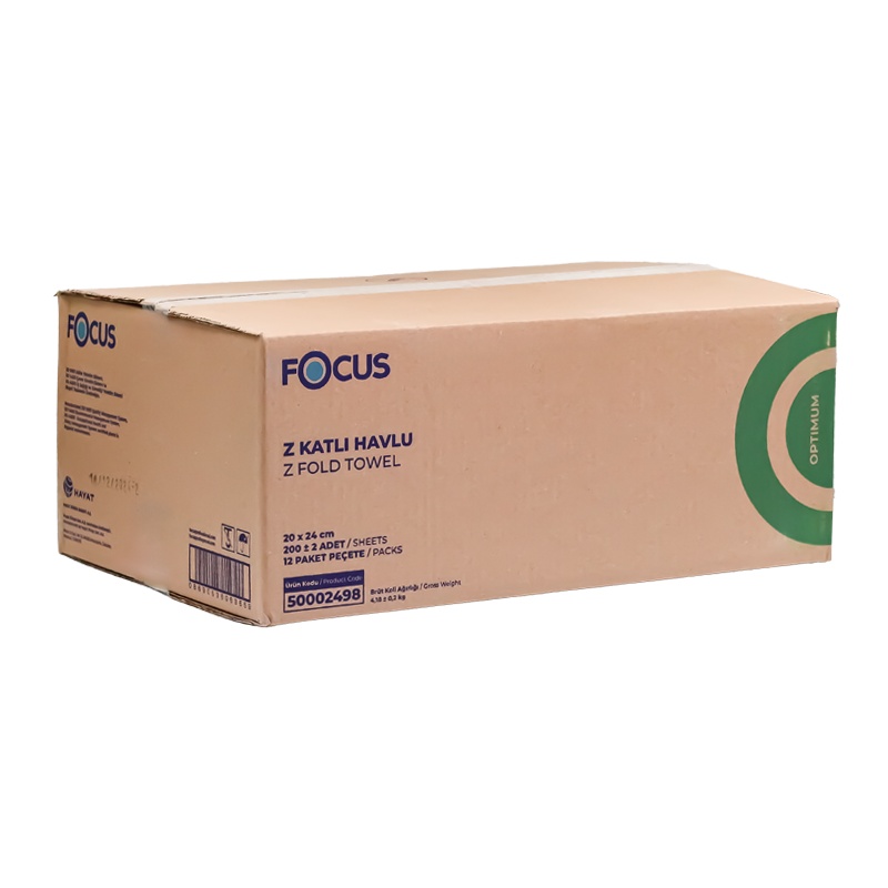 Focus Optimum Z Katlı Kağıt Havlu 200Lü 12 Paket - Focus (1)