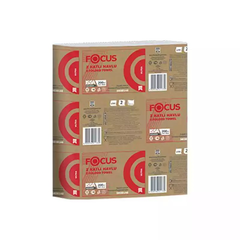 Focus Ultra Z Katlı Kağıt Havlu 200Li 12 Paket - Focus (1)
