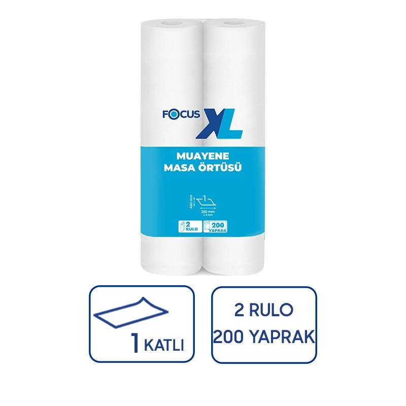 Focus xl Medikal Muayene Masa Örtüsü 50 mt 2x6'lı - 1