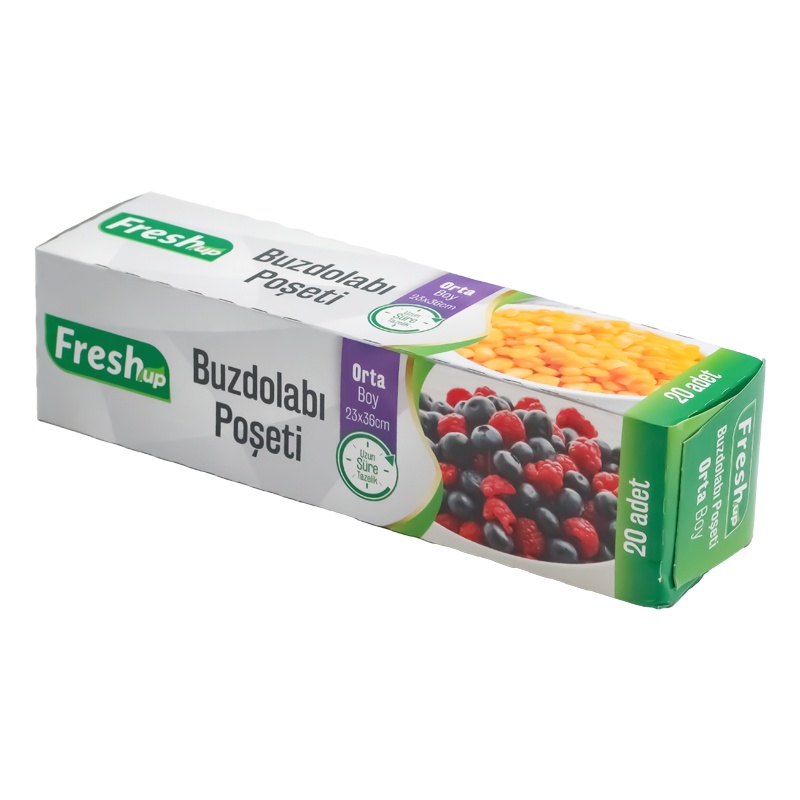 Fresh Up Buzdolabı Poşeti Orta Boy 23x36 20li - FRESH UP