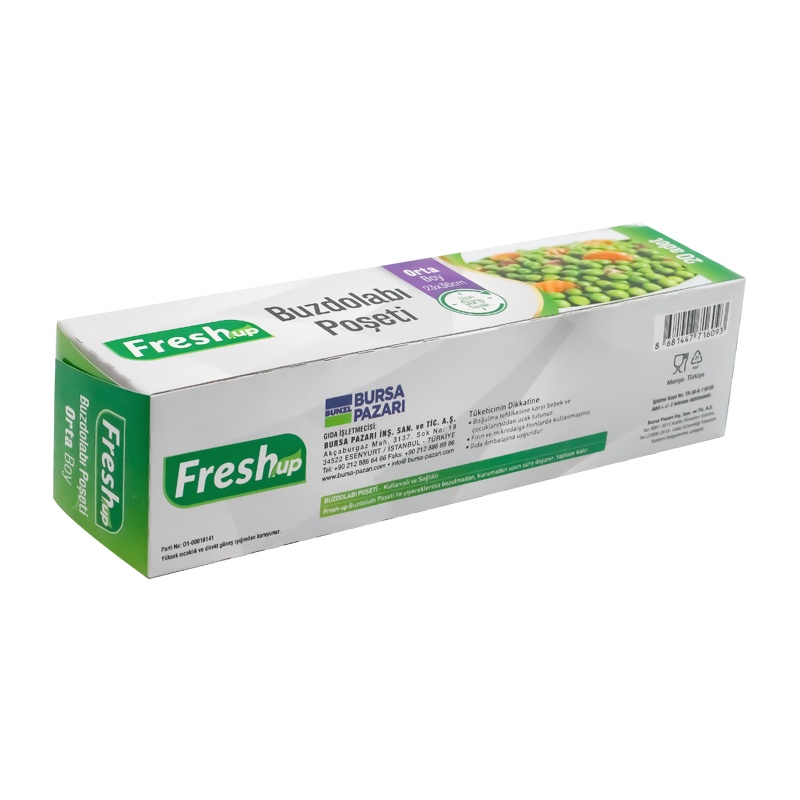 Fresh Up Buzdolabı Poşeti Orta Boy 23x36 20li - FRESH UP (1)