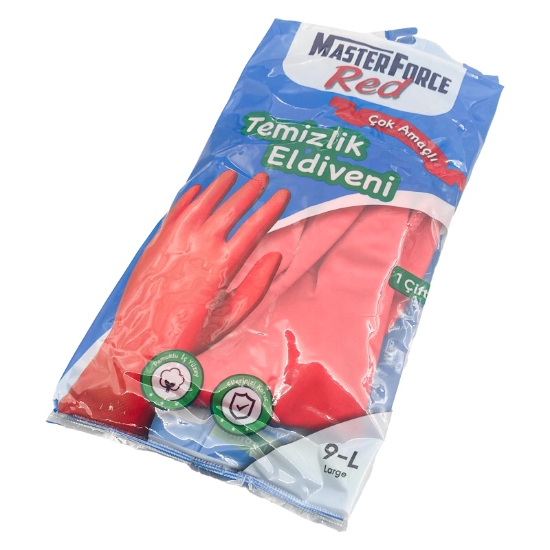 Haspet Masterforce Kırmızı Bulaşık Eldiveni L Beden - Haspet (1)