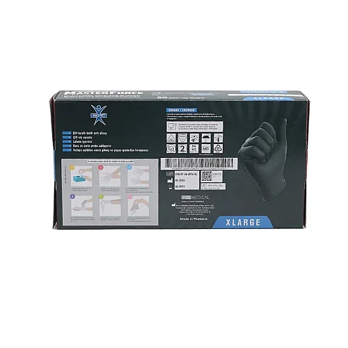 Haspet MasterForce Siyah Nitril XLarge Muayene Eldiveni 50'Lİ - 4