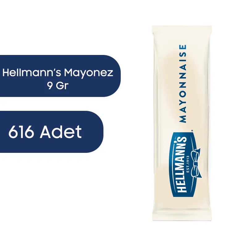 Hellmann's Tek Kullanımlık Mayonez 9 G 616 Adet - HELLMANNS