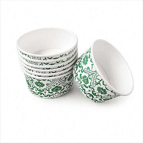 Karton Çorba Kasesi ve Kapağı 500lü Set 14 Oz - DORİN (1)