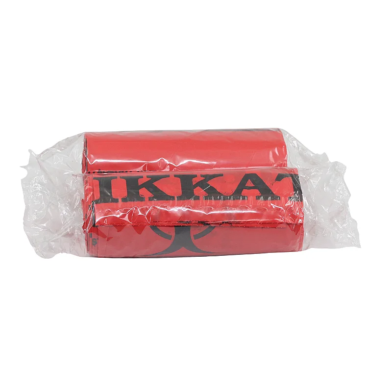 Kazanç 600 Gram Tıbbi Atık Baskılı Orta Kırmızı Çöp Torbası E415 55X60 - 3