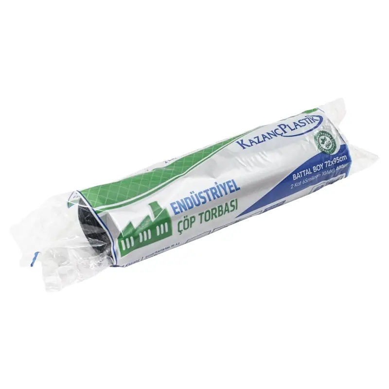 Kazanç Endüstriyel Çöp Poşedi Siyah Battal Boy 400 Gr 72x95 E145 - Kazanç (1)