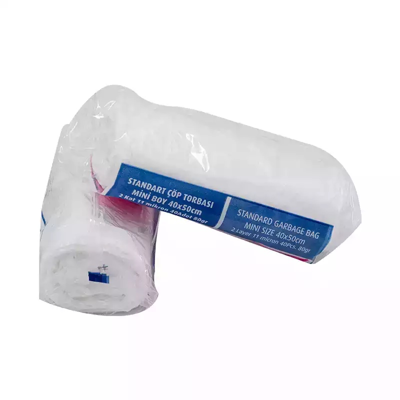 Kazanç Standart Çöp Poşeti 80 Gr Beyaz Mini Barkodlu 40x50 - Kazanç (1)