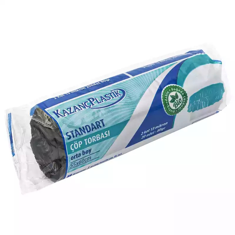Kazanç Standart Çöp 80 Gr Siyah Orta 55x60 - Kazanç