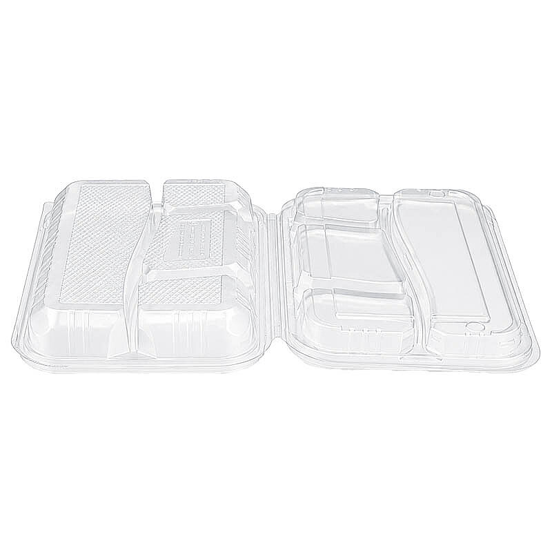Limera 4 Bölmeli Kebab Kabı ve Kapağı Şeffaf 100lü Gıda Kabı LPP-864 - 3
