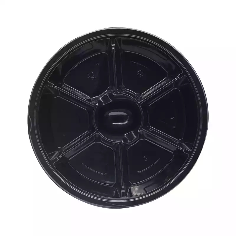 Limera 7 Bölmeli Yuvarlak Kap Siyah 400 Adet L-450-S - LİMERA (1)