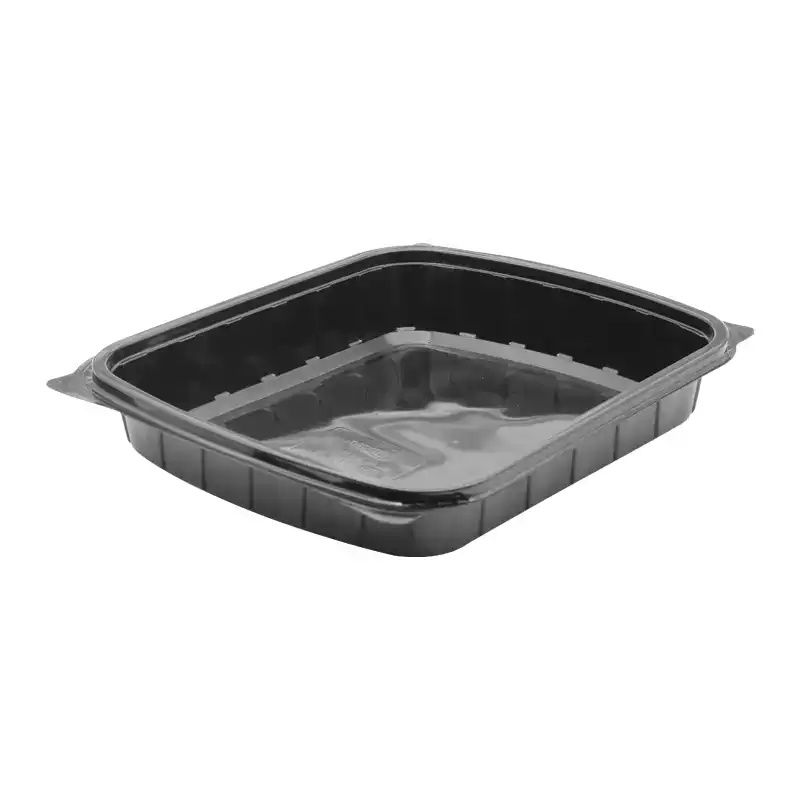 Limera Bölmesiz Yemek Kabı Siyah 300 Adet Gıda Kabı - LİMERA