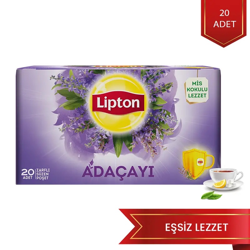Lipton Adaçayı Bardak Poşet Bitki Çayı 20'li - LİPTON ÇAY