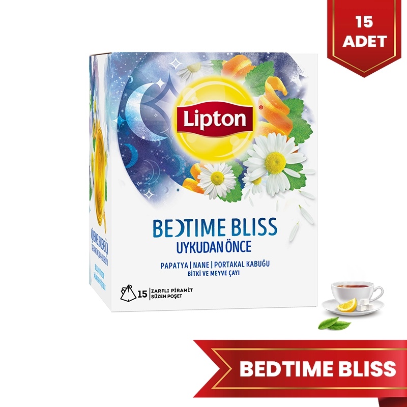 Lipton Bedtime Bliss Zarflı Süzen Poşet 15'li - LİPTON ÇAY