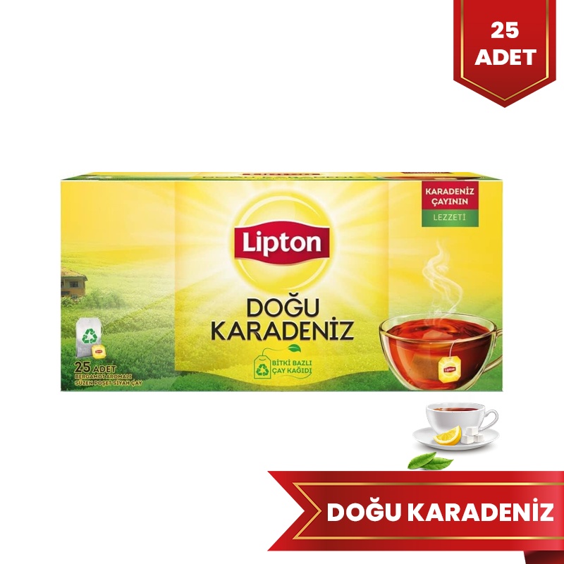 Lipton Doğu Karadeniz Bardak Poşet Çay 2gr 12x25 Adet - 1