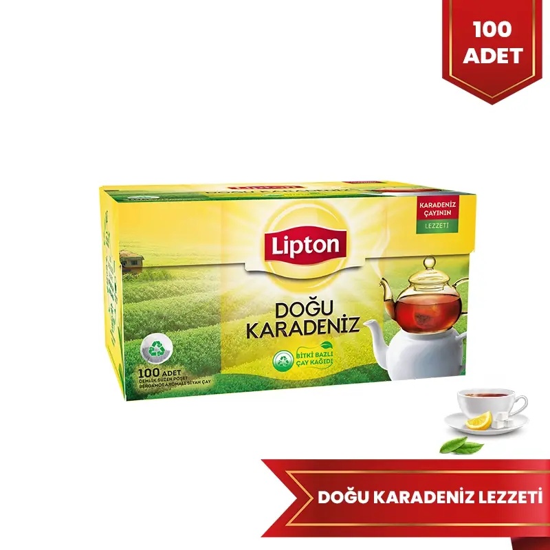 Lipton Doğu Karadeniz Demlik Poşet Çay 100' lü - LİPTON ÇAY