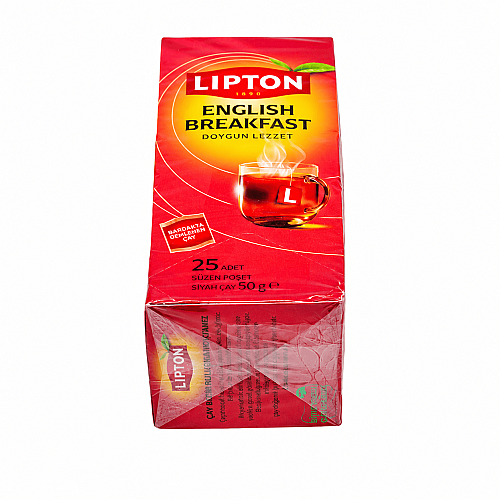 Lipton English Breakfast Bardak Poşet Çay 25'lik 12paket - LİPTON ÇAY (1)