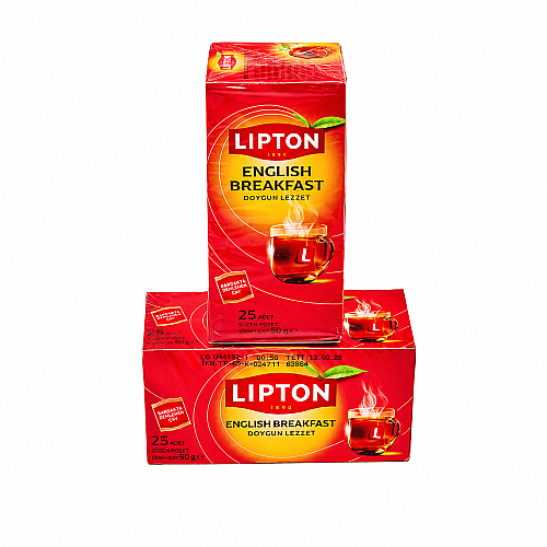 Lipton English Breakfast Bardak Poşet Çay 25'lik 12paket - 3