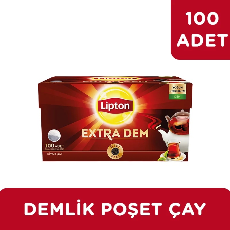 Lipton Extra Dem Demlik Poşet Çay 100Lü Siyah Çay - 2