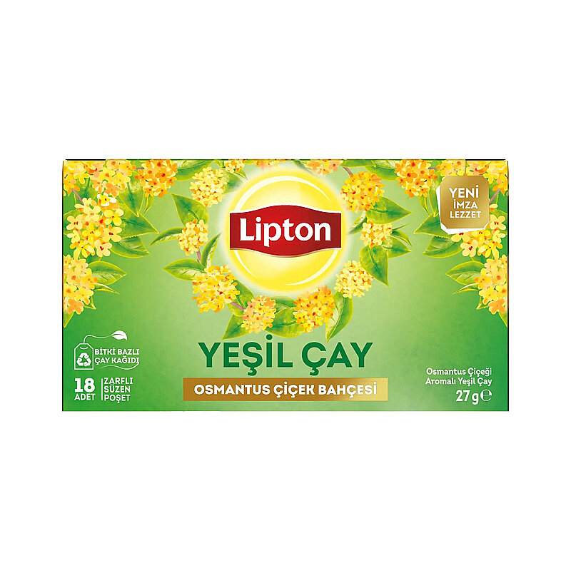 Lipton Osmantus Çiçek Bahçesi Yeşil Çay 18 Li - 3