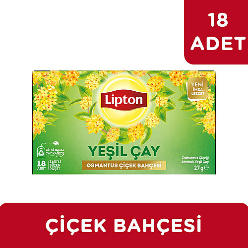 Lipton Osmantus Çiçek Bahçesi Yeşil Çay 18 Li - LİPTON ÇAY (1)