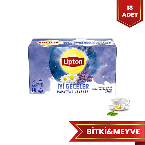Lipton Papatya ve Lavanta İyi Geceler Çayı 18 Li - LİPTON ÇAY