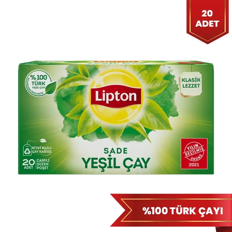 Lipton Sade Yeşil Çay 20'li Bitki Çayı - LİPTON ÇAY