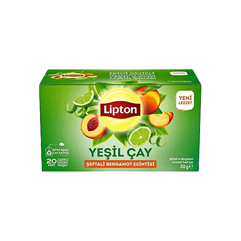 Lipton Şeftali ve Bergamot Esintisi Yeşil Çay 20 Li - 3