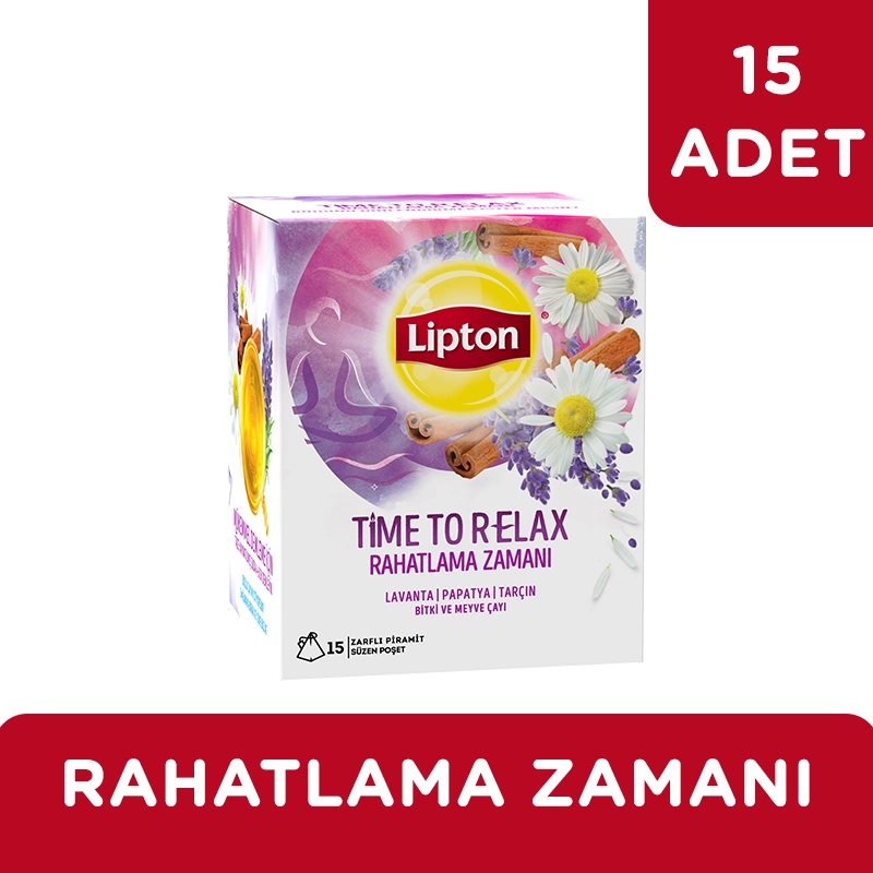 Lipton Time To Relax 15'li Bardak Süzen Poşet Çay - LİPTON ÇAY (1)