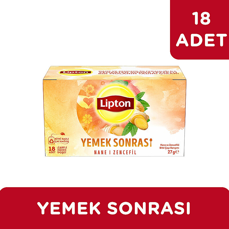 Lipton Yemek Sonrası Nane ve Zencefil Bitki Çayı Karışımı 18 Li - 2