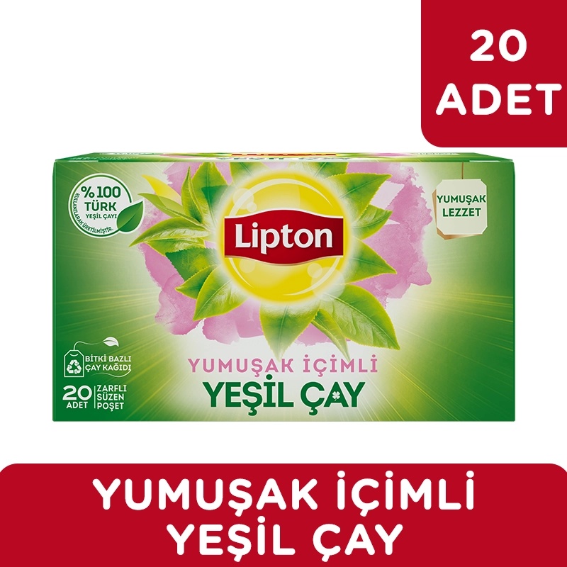 Lipton Yeşil Çay Yumuşak İçimli 20'li Bitki Çayı - LİPTON ÇAY (1)