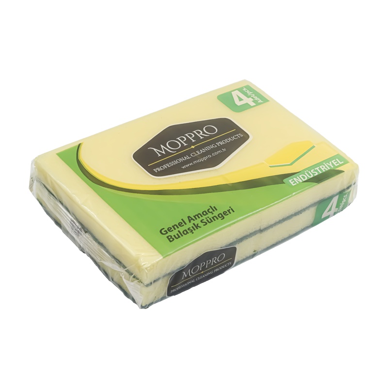 Moppro Endüstriyel Bulaşık Süngeri 4 Lü - ANGUN AMBALAJ