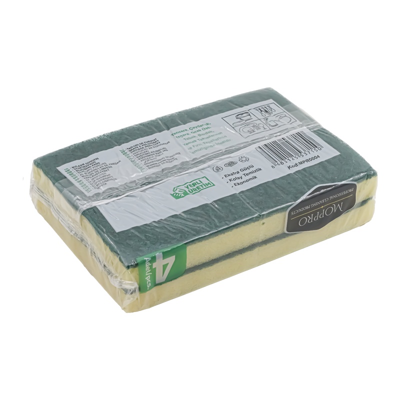 Moppro Endüstriyel Bulaşık Süngeri 4 Lü - ANGUN AMBALAJ (1)