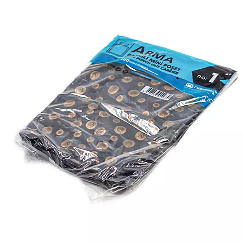 Naksan Baskılı Blok Poşet 1 No Siyah 22x33 100'lü - NAKSAN (1)