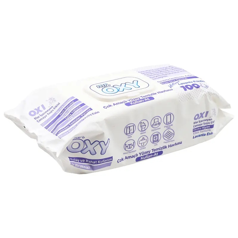 Oxy Yüzey Temizlik Havlusu 100'lü Lavanta Esintisi - OXY