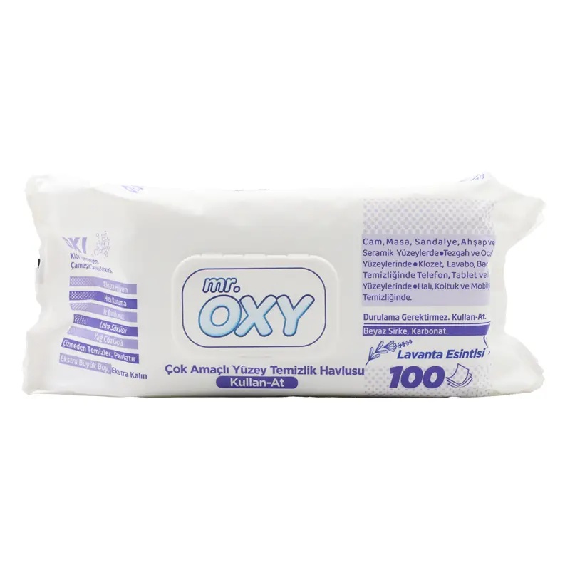 Oxy Yüzey Temizlik Havlusu 100'lü Lavanta Esintisi - OXY (1)