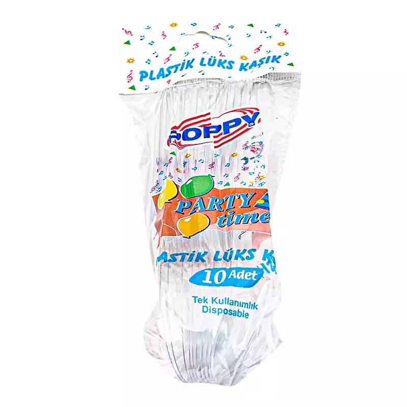 Poppy Plastik Lüx Kaşık 10'lu - POPPY