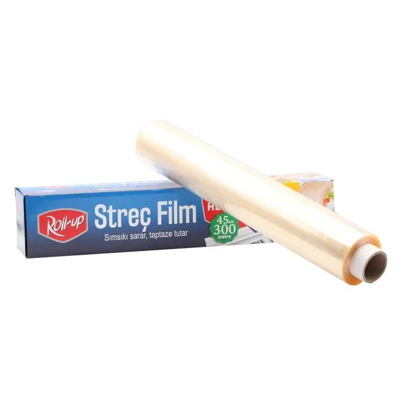 Roll-Up Sarı Polietilen Streç Film 45x300 Metre 8 Mikron 1x12 - ROLL-UP