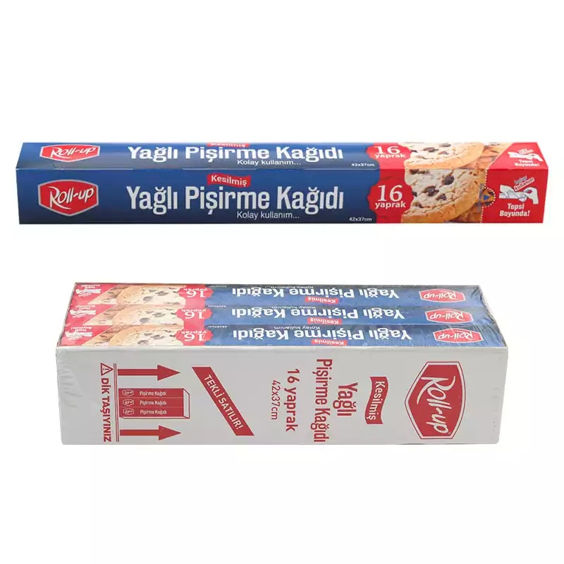 Roll Up Kesilmiş Yağlı Pişirme Kağıdı 37x42 16 Yaprak - ROLL-UP