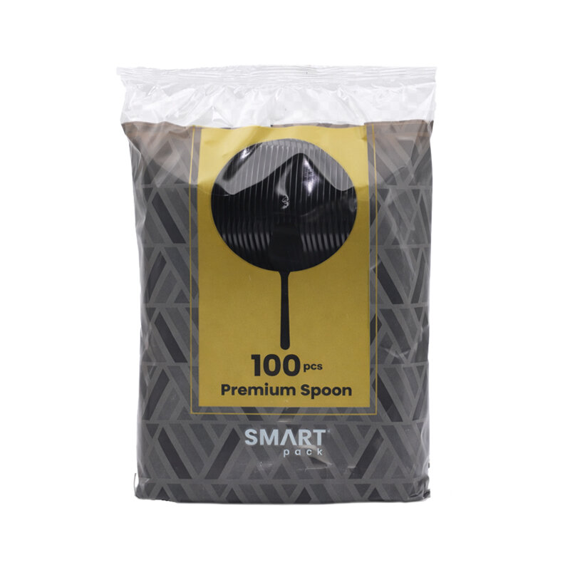 Smart Pack Premium Kaşık Siyah 2,8 Gr 100 Lü - 1