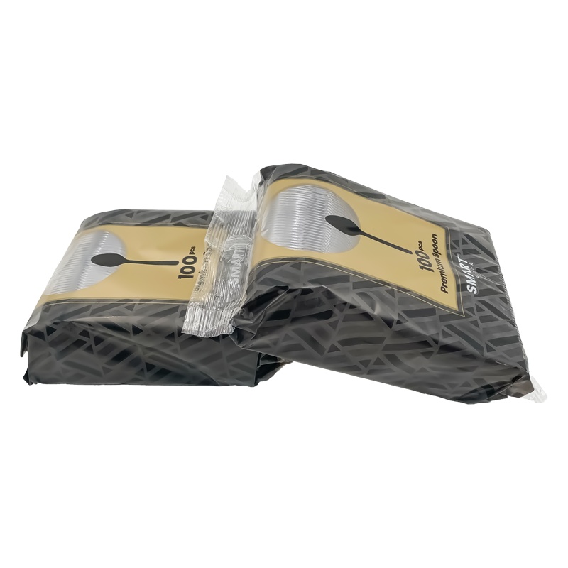Smart Pack Premium Plastik Kaşık Şeffaf 2,8 Gr 100Lü - SMART PACK (1)