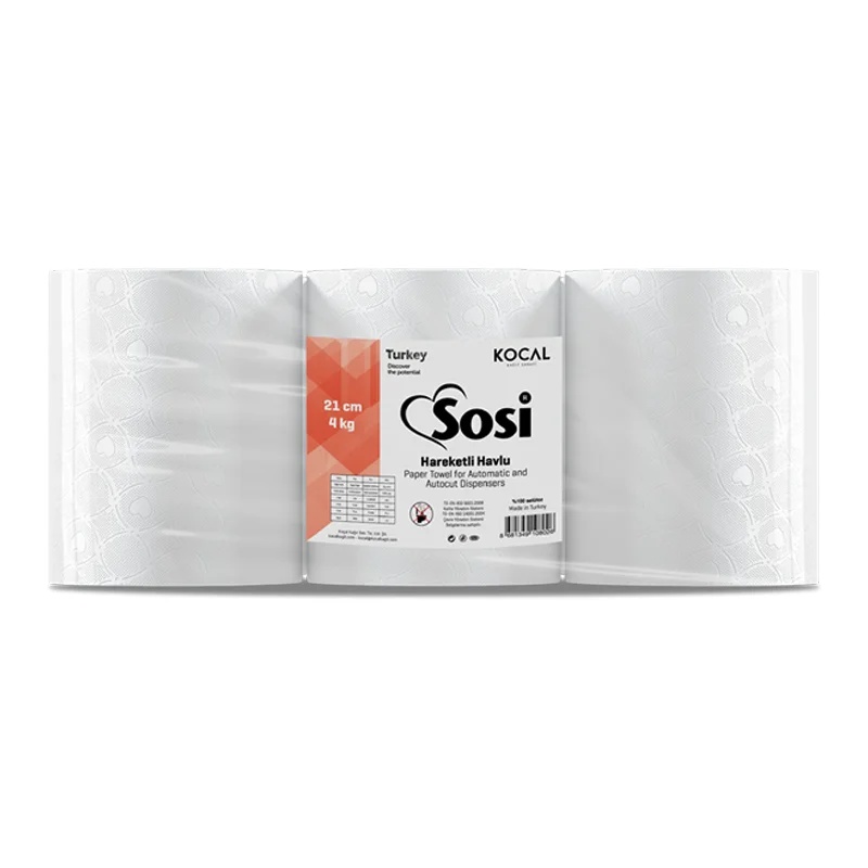 Sosi Hareketli Havlu 6 Lı 21 Cm 4 Kg Koçal - 3