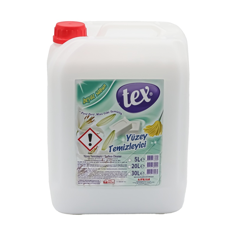 Tex Ekonomik Yüzey Temizleyici Beyaz Sabun Kokulu 5 Kg - TEX